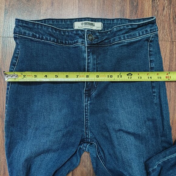 Rock & Roll Denim® Ladies Multi Dart Bargain Button Bell - Picture 7 of 7